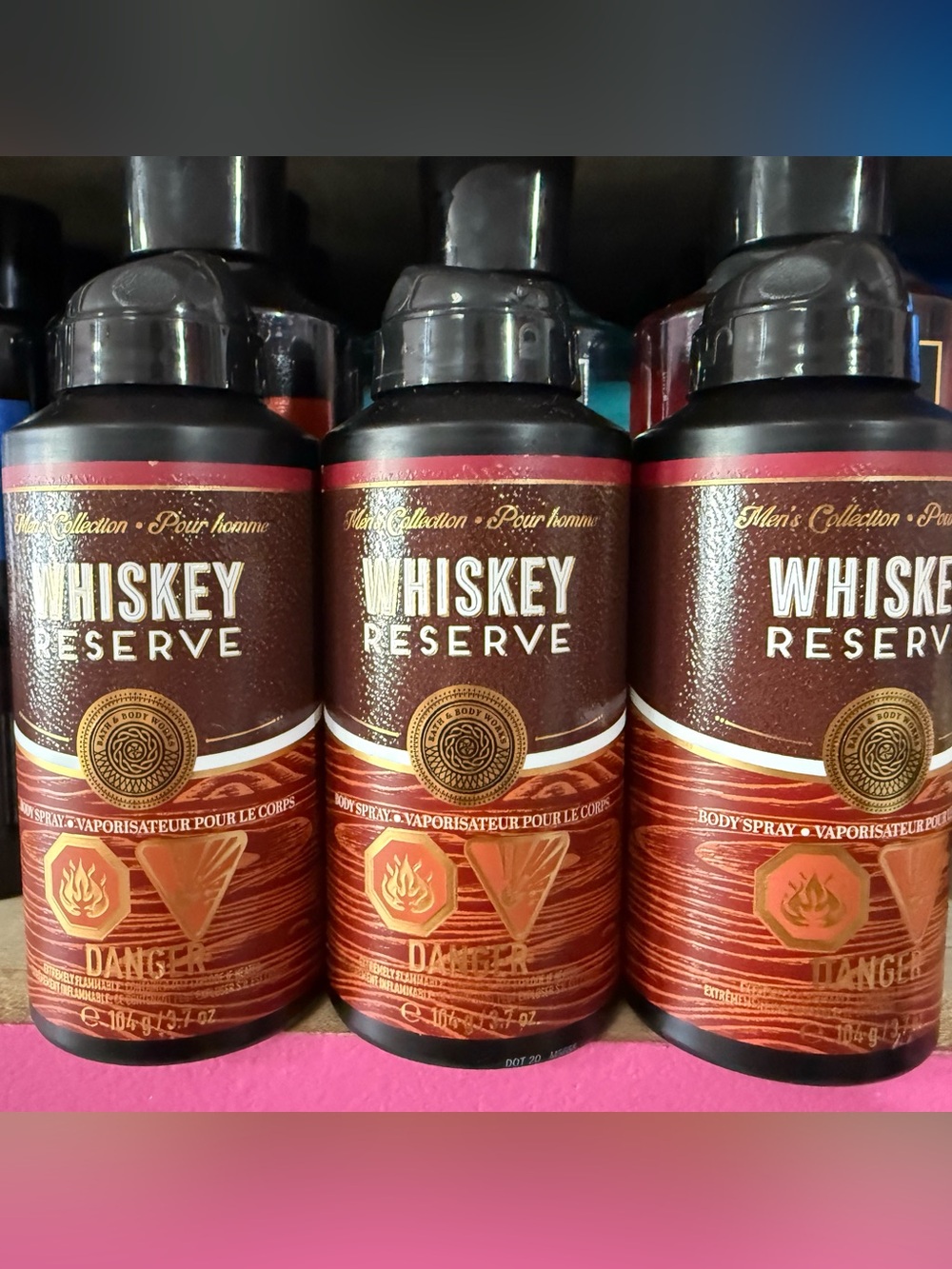 Bath & Body Works Whiskey Reserve Men's Body Spray - Brown and Gold